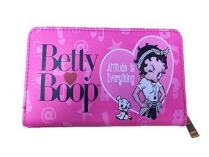 Betty Boop Zip Around Wallet #073 Attitude is Everything Design